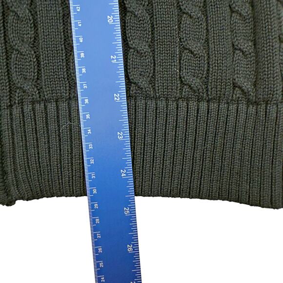 Ralph Lauren Black Cable Knit Cardigan - Picture 9 of 9